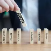Bausteinreiche und Hand setzt Mittelstück mit BCM Beschriftung