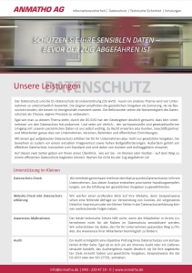 Datenschutz-Portfolio Flyer Download