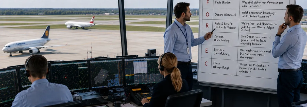 Krisenbehandlung im Flugtower als Vorbereitung für Entscheidungsfindung im Cockpit
