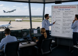 Krisenbehandlung im Flugtower als Vorbereitung für Entscheidungsfindung im Cockpit