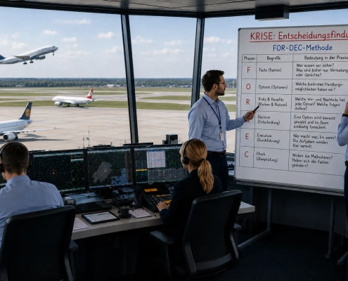 Krisenbehandlung im Flugtower als Vorbereitung für Entscheidungsfindung im Cockpit