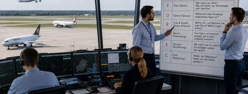 Krisenbehandlung im Flugtower als Vorbereitung für Entscheidungsfindung im Cockpit